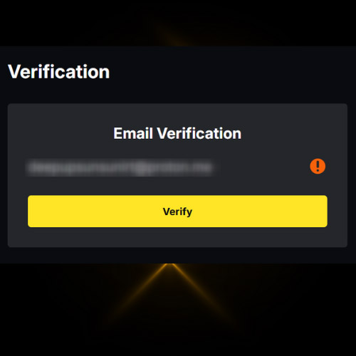 Pass the verification to register with MenaceKing